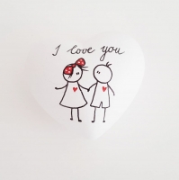 I love You 6x6x3,5cm